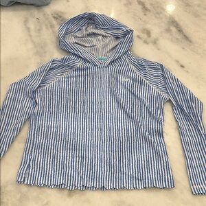 Vineyard Vines Kids Blue and White Striped Hoodie